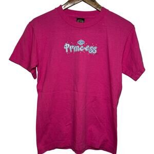 Harley Davidson Youth Small Pink Princess T-shirt Visalia California HD